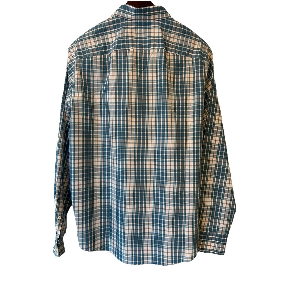 UNTUCKit Men's Blue, Checked, Long Sleeve, Cotton, Large - Picture 2 of 10